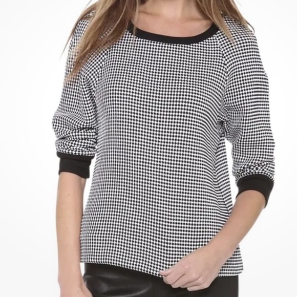 L'AGENCE Sweaters - L’AGENCE Sweaters | L'agence Black & White Woven Knit Sweater Size XS